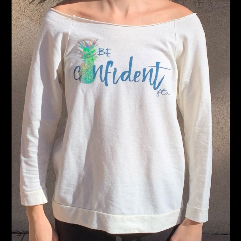 Feed The Artist by Saville Studios Be Confident Off Shoulder Resort Top Size S